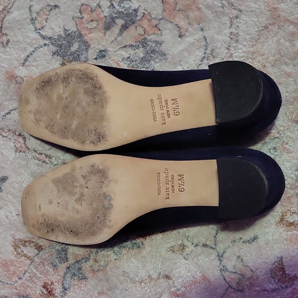 Kate Spade Navy Suede Kylah Heel - Picture 7 of 8